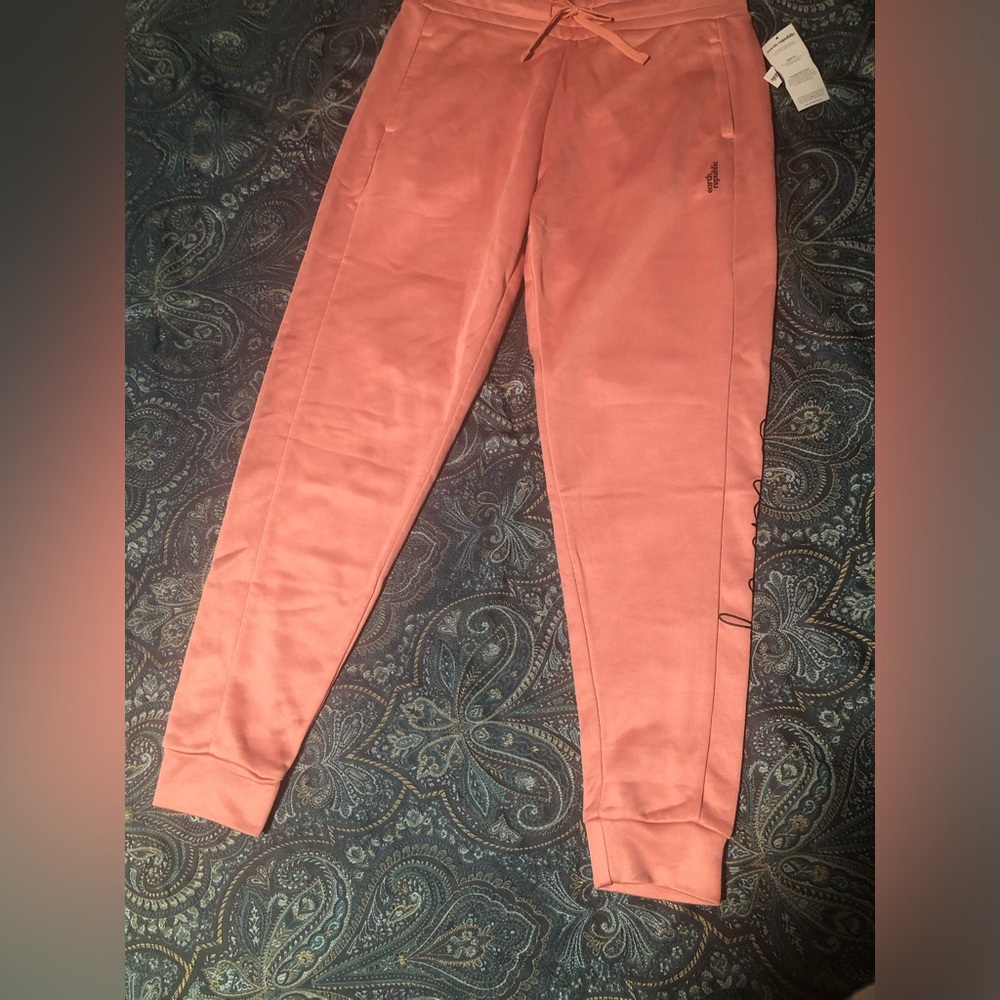 Earth Republic Women’s Jogger Pants Very Pretty Orange-Peach Fabric